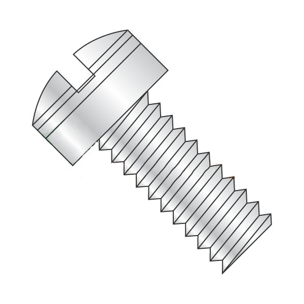 Newport Fasteners #4-40 x 5/8 in Slotted Fillister Machine Screw, Plain Steel, 500 PK 714256 - main